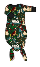 Load image into Gallery viewer, Twelve Days of Christmas Newborn Knotted Gown