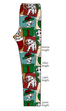 Load image into Gallery viewer, Spotted Holiday Pups Basic Leggings