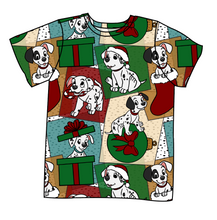 Load image into Gallery viewer, Spotted Holiday Pups Basic Tee and Tank