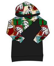 Load image into Gallery viewer, Spotted Holiday Pups Classic Hoodie (or Crewneck)