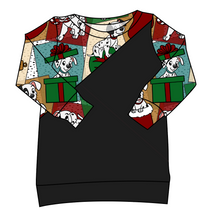 Load image into Gallery viewer, Spotted Holiday Pups Classic Hoodie (or Crewneck)
