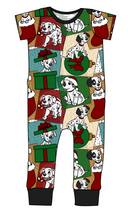 Load image into Gallery viewer, Spotted Holiday Pups Emmett Pants And Shorts T-Shirt Romper