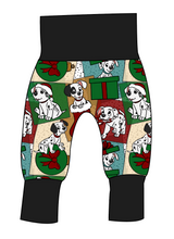 Load image into Gallery viewer, Spotted Holiday Pups Grow With Me Pants And Shorts