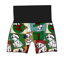 Load image into Gallery viewer, Spotted Holiday Pups Grow With Me Pants And Shorts