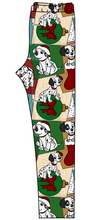 Load image into Gallery viewer, Spotted Holiday Pups Ladies' Lounge Leggings