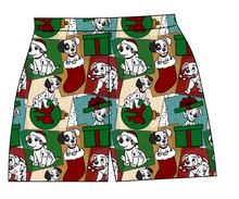 Load image into Gallery viewer, Spotted Holiday Pups Ladies' Lounge Shorts