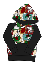 Load image into Gallery viewer, Spotted Holiday Pups Mens' Hoodie