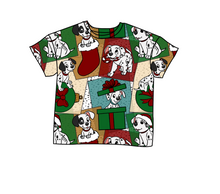 Load image into Gallery viewer, Spotted Holiday Pups Oversized Tee