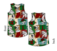 Load image into Gallery viewer, Spotted Holiday Pups Summer Tank