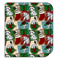 Load image into Gallery viewer, Spotted Holiday Pups Swaddle Blanket