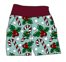 Load image into Gallery viewer, Holly and Candy Canes Basic Joggers And Jogger Shorts