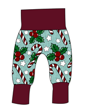 Load image into Gallery viewer, Holly and Candy Canes Grow With Me Pants And Shorts