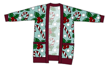 Load image into Gallery viewer, Holly and Candy Canes Ladies' Grandpa Cardigan