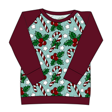 Load image into Gallery viewer, Holly and Candy Canes Ladies' Classic Crewneck