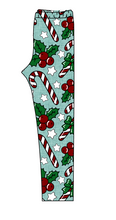 Load image into Gallery viewer, Holly and Candy Canes Ladies' Lounge Leggings