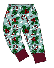 Load image into Gallery viewer, Holly and Candy Canes Ladies' Lounge Pants