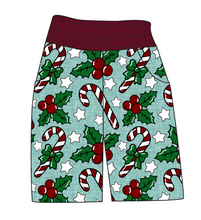 Load image into Gallery viewer, Holly and Candy Canes Mens' Joggers and Jogger Shorts