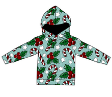 Load image into Gallery viewer, Holly and Candy Canes Oversized Hoodie