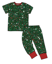 Load image into Gallery viewer, Holly Jolly Glitter Basic Loungewear Set