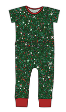 Load image into Gallery viewer, Holly Jolly Glitter Bennett Pants and Shorts Length T-Shirt Romper