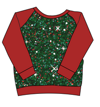 Load image into Gallery viewer, Holly Jolly Glitter Classic Hoodie (or Crewneck)
