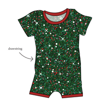 Load image into Gallery viewer, Holly Jolly Glitter Grow With Me Pants And Shorts Romper