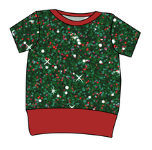 Load image into Gallery viewer, Holly Jolly Glitter Grow With Me Tee