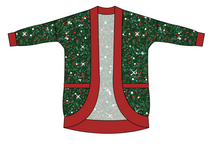 Load image into Gallery viewer, Holly Jolly Glitter Kids Cocoon Cardigan