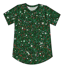 Load image into Gallery viewer, Holly Jolly Glitter Ladies' Relaxed Tee