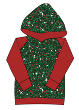 Load image into Gallery viewer, Holly Jolly Glitter Ladies Hoodie