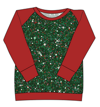 Load image into Gallery viewer, Holly Jolly Glitter Ladies' Classic Crewneck
