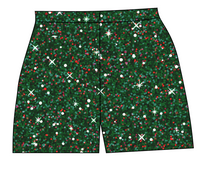 Load image into Gallery viewer, Holly Jolly Glitter Ladies' Lounge Shorts