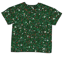 Load image into Gallery viewer, Holly Jolly Glitter Ladies' Oversized Tee