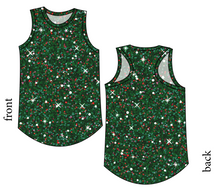 Load image into Gallery viewer, Holly Jolly Glitter Ladies' Summer Tank
