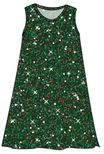Load image into Gallery viewer, Holly Jolly Glitter Ladies' Swing Dress