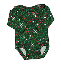 Load image into Gallery viewer, Holly Jolly Glitter Lap Neck Bodysuit