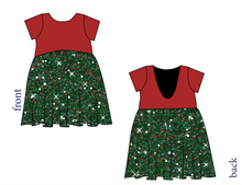 Load image into Gallery viewer, Holly Jolly Glitter Low Back Dress