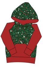 Load image into Gallery viewer, Holly Jolly Glitter Mens' Hoodie