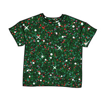 Load image into Gallery viewer, Holly Jolly Glitter Oversized Tee