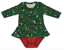 Load image into Gallery viewer, Holly Jolly Glitter Peplum Top