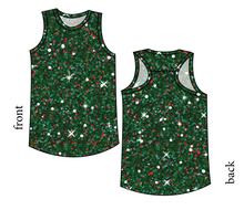 Load image into Gallery viewer, Holly Jolly Glitter Summer Tank