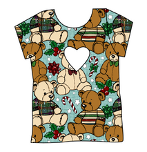 Load image into Gallery viewer, Holiday Teddies Cambria Heart Back Tee