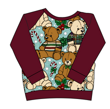 Load image into Gallery viewer, Holiday Teddies Classic Hoodie (or Crewneck)