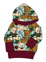 Load image into Gallery viewer, Holiday Teddies Grow With Me Hoodie (or Crewneck)