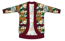 Load image into Gallery viewer, Holiday Teddies Kids Cocoon Cardigan