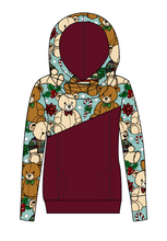Load image into Gallery viewer, Holiday Teddies Ladies Hoodie