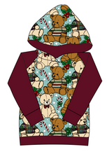 Load image into Gallery viewer, Holiday Teddies Ladies Hoodie