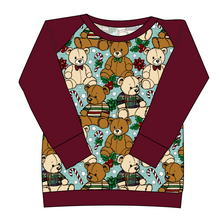 Load image into Gallery viewer, Holiday Teddies Ladies' Classic Crewneck