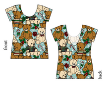 Load image into Gallery viewer, Holiday Teddies Ladies' Low Back Ballerina Tee