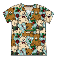 Load image into Gallery viewer, Holiday Teddies Ladies' Slouchy V-Neck Tee